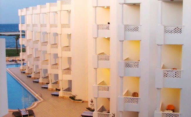 Luxury hotel resort building